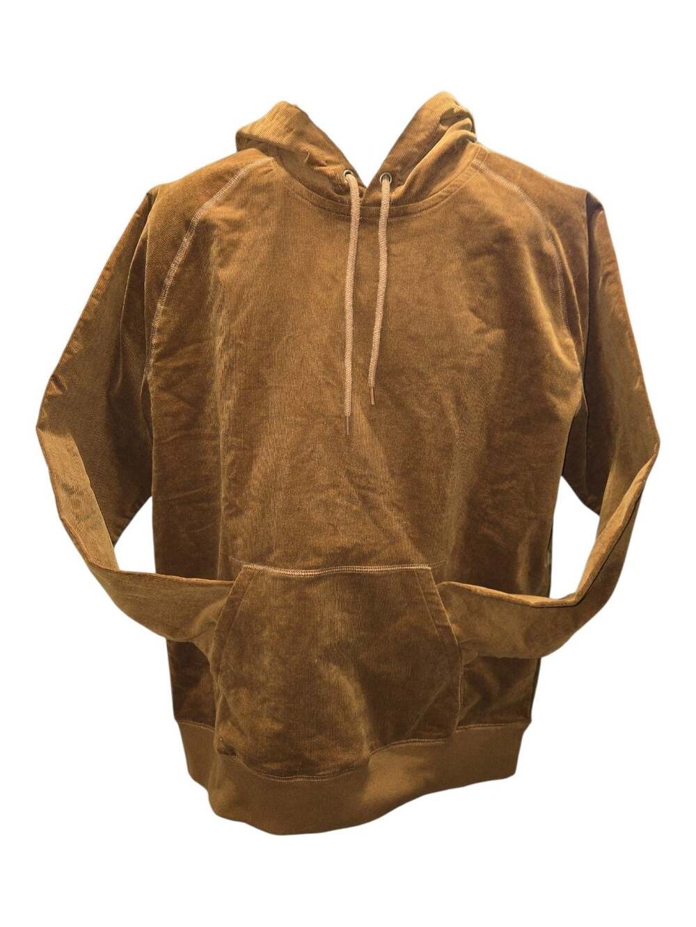 Carhartt WIP Hooded Cord Sweatshirt in Tawny Gold Men's Size Medium